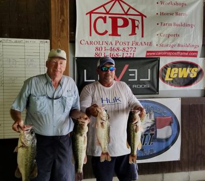 Read more about the article Tournament Results Santee Cooper July 7, 2018  26.61 lbs Wins!