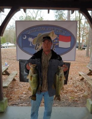 Read more about the article Tournament Results Lake Murray Jan 19, 2019 Amick & Huffstetler Weigh in 23.52 lbs!   www.levelperformancerods.com