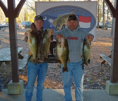 Read more about the article Tournament Results Lake Murray Jan 26, 2019 Wright & Slice Make the Wright Moves & Slice Up the Field! 25.37 lbs!