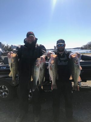 Read more about the article Tournament Results Smith Mtn Lake, VA March 31, 2019 Mike Toney / Damien McMahon Wegh in 22.03 lbs! Earn 1st Place & Win the SML Points!