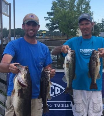 Read more about the article Tournament Results Waccamaw River, SC May 18, 2019 Britt Brown & Danny Martin Win With 17.48 lbs!  7.09 Lb BF $1,553.00!