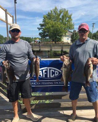 Read more about the article Tournament Results Waccamaw River, SC Danny Allen & Reid McDowell Weigh Up 14.40 lbs! Collect $1,584.00!