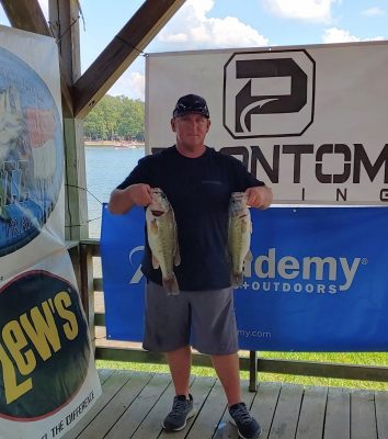 Read more about the article Tournament Results Yadkin High Rock Lake, NC Sept 8, 2019 Randy Weddington & Ronnie Smith Weigh in 18.70 lbs! Take Home $1,030.00! Next Yadkin Fall Qualifier is Oct 6th at Badin!