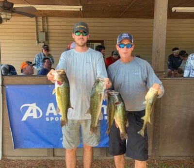 Read more about the article Tournament Results Lake Wateree, SC Sept 28, 2019 Jacob & Jeff Norris Win With 17.45 lbs! Next CATT On Wateree Is Oct 12!