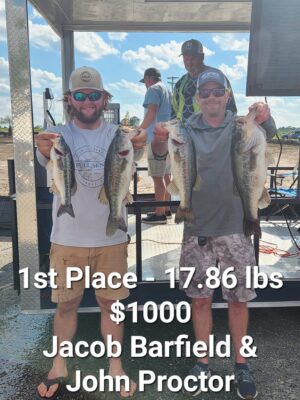 Read more about the article Tournament Results CW Bass Nation Waccamaw River, SC April 15, 2023